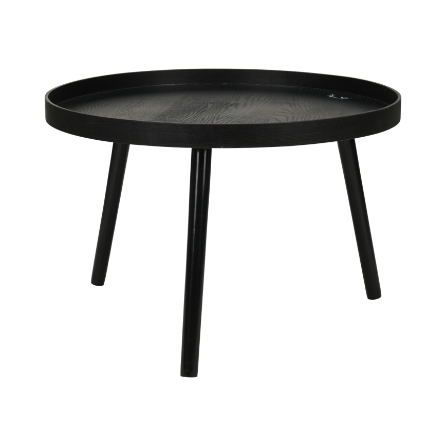 Set di 2 tavolini da salotto VERDE Ø 60/38 cm, neri