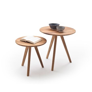 Set di 2 tavolini da salotto VEYLOR in rovere