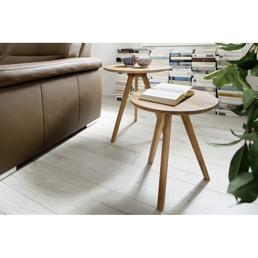 Set di 2 tavolini da salotto VEYLOR in rovere