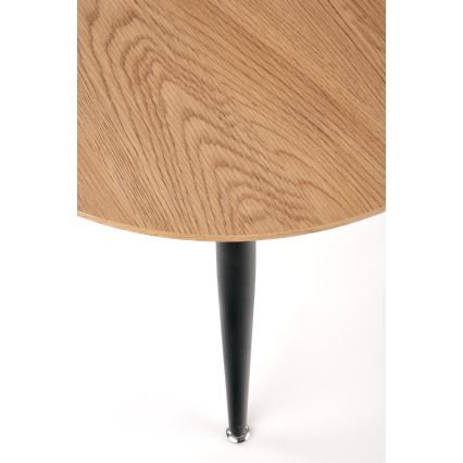 Set di 2 tavolini da salotto ZENYA, rovere/nero