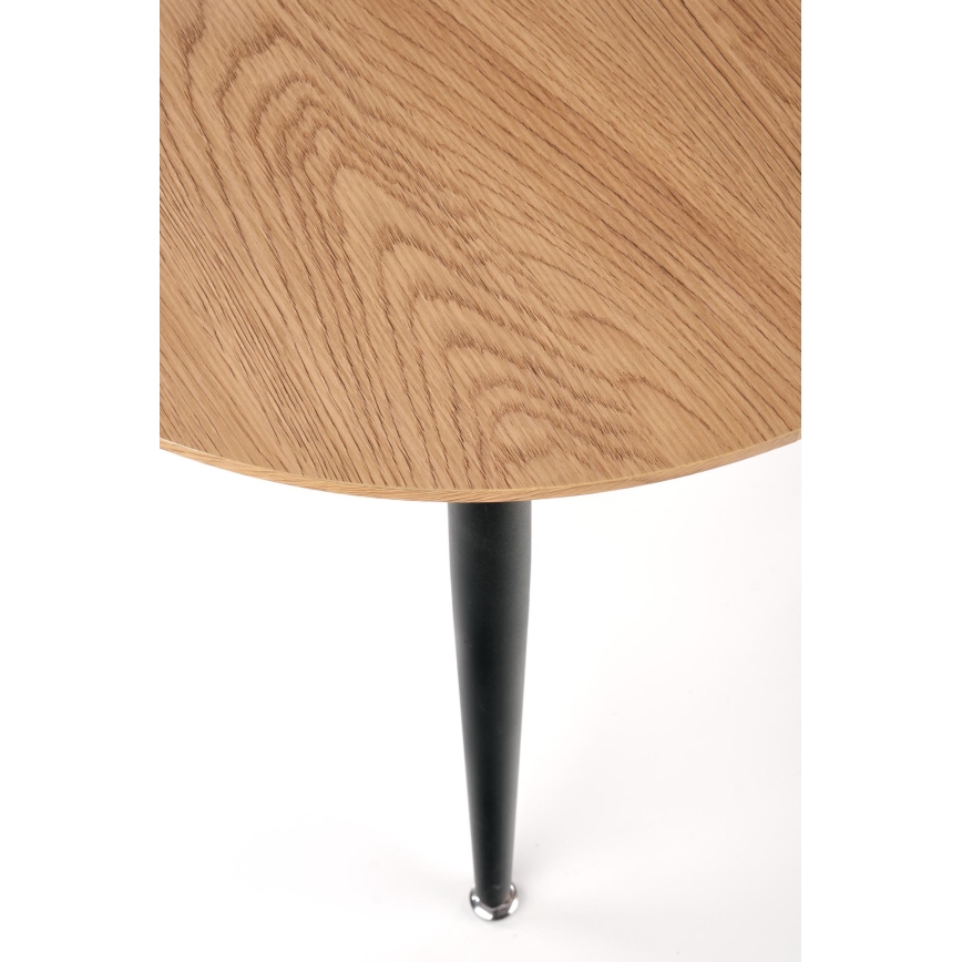 Set di 2 tavolini da salotto ZENYA, rovere/nero