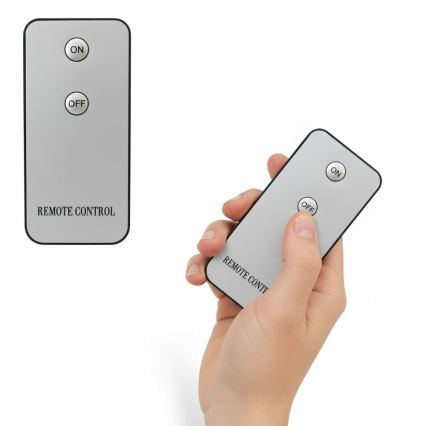 Set di 3 candele LED BRILLO LED/2xAA nere + telecomando