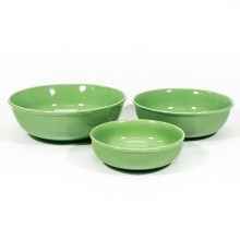 Set di 3 coppette in ceramica Lada verde