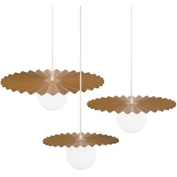 Set di 3 lampadari a cavo SUNPLISS, 1xG9/10W/230V, oro/crema