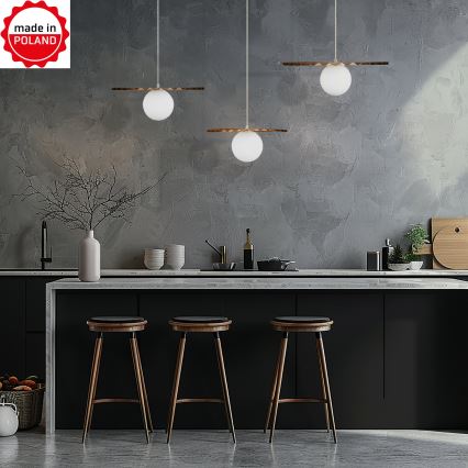 Set di 3 lampadari a cavo SUNPLISS, 1xG9/10W/230V, oro/crema