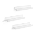 Set di 3 mensole da parete SHELFY bianche