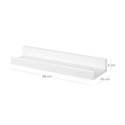 Set di 3 mensole da parete SHELFY bianche