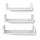 Set di 3 mensole da parete SHELFY bianche