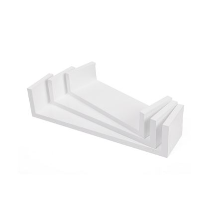 Set di 3 mensole da parete SHELFY bianche