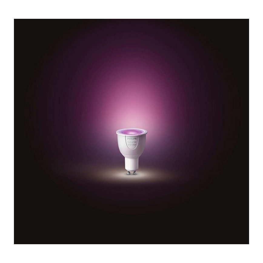 Set di base Philips HUE WHITE AND COLOR AMBIANCE 3xGU10/5,7W/230V
