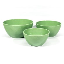 Set di ceramica 3x ciotola Bára verde