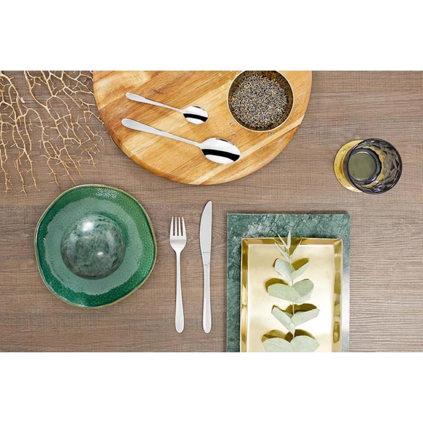 Set di posate in acciaio inox MONACO, 24 pezzi