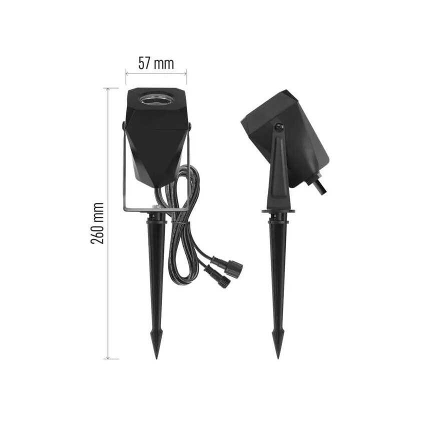 Set di prolunghe LED RGBIC Lampada da esterno dimmerabile LED/1,5W/230V 3000-6500K IP65 Wi-Fi Tuya