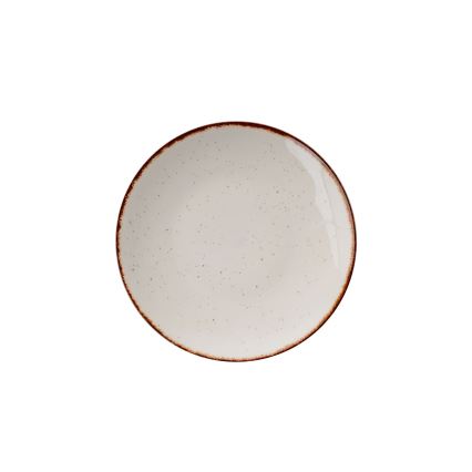 Set di stoviglie 24 pezzi in porcellana, beige/marrone