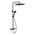 Set doccia con miscelatore termostatico DRAGOR nero opaco