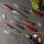 Set Gudaro - 5 coltelli da cucina in acciaio damascato MIYABI + supporto per coltelli e forbici per pollame
