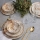 Set per la tavola 24 pezzi marrone/ceramica
