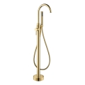 Set per vasca a pavimento con miscelatore, 116 cm, ottone