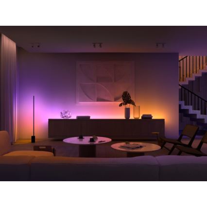 SET - Striscia LED RGBW dimmerabile Philips Hue WHITE AND COLOR AMBIANCE 2m LED/20W/230V + 4x Lampadina dimmerabile Philips A60 E27/6,5W/230V 2000-6500K