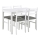 Set tavolo da pranzo + 4 sedie EMILY, colore bianco