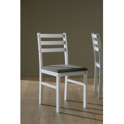 Set tavolo da pranzo + 4 sedie EMILY, colore bianco
