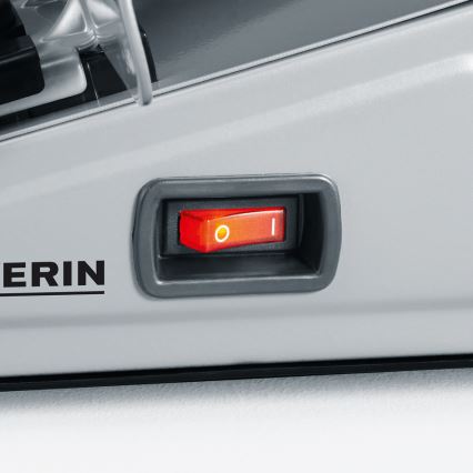 Severin AS 3915 - Affettatrice elettrica 180W/230V in acciaio inox