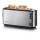 Severin AT 2515 - Tostapane per 2 fette 1000W/230V acciaio inox/nero