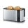 Severin AT 2590 - Tostapane a 4 fette, 1400 W/230 V, acciaio inox/nero