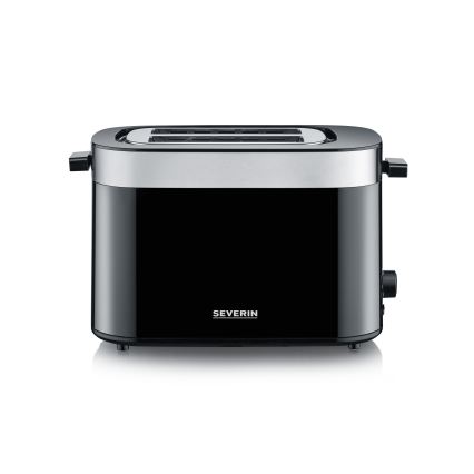 Severin AT 9264 - Tostapane a due fessure 800W/230V acciaio inox/nero