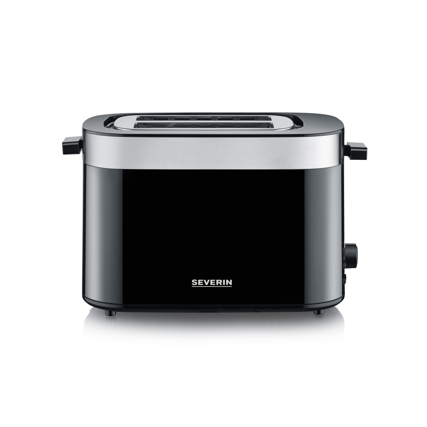 Severin AT 9264 - Tostapane a due fessure 800W/230V acciaio inox/nero