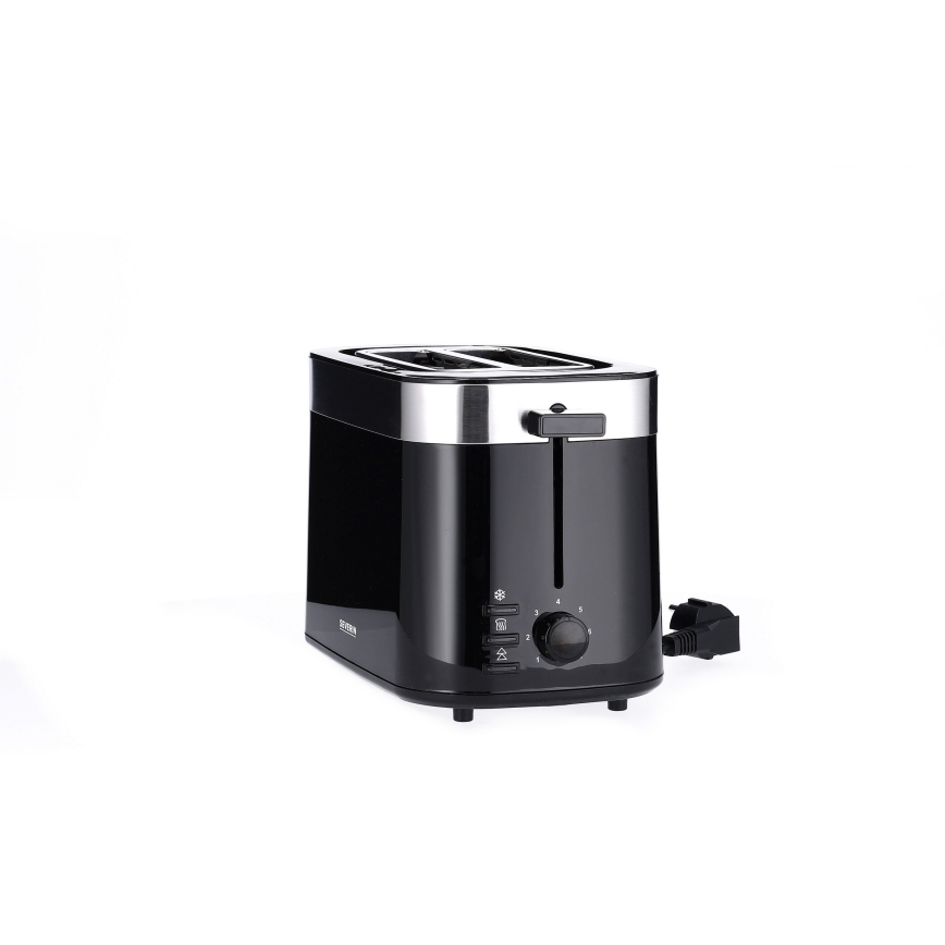 Severin AT 9264 - Tostapane a due fessure 800W/230V acciaio inox/nero