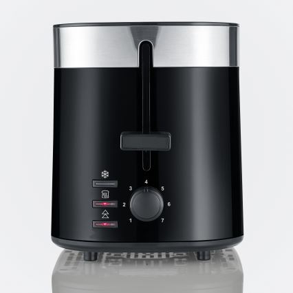 Severin AT 9264 - Tostapane a due fessure 800W/230V acciaio inox/nero