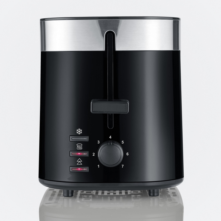 Severin AT 9264 - Tostapane a due fessure 800W/230V acciaio inox/nero
