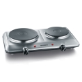 Severin DK 1014 - Fornello a due piastre 2500W/230V in acciaio inox