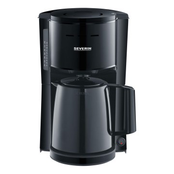 Severin KA 9306 - Macchina da caffè con caraffa termica 1 l 1000 W/230 V, nera