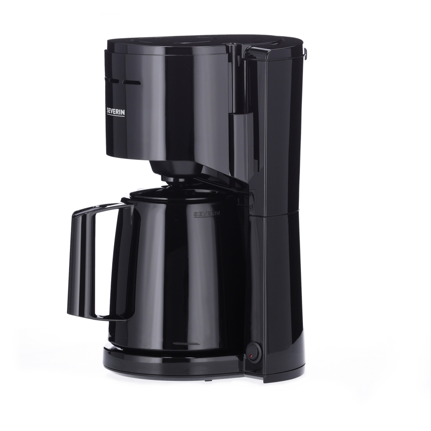 Severin KA 9306 - Macchina da caffè con caraffa termica 1 l 1000 W/230 V, nera