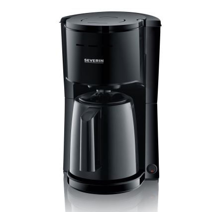 Severin KA 9306 - Macchina da caffè con caraffa termica 1 l 1000 W/230 V, nera