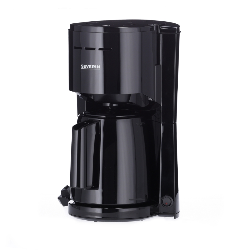 Severin KA 9306 - Macchina da caffè con caraffa termica 1 l 1000 W/230 V, nera