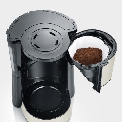 Severin KA 9575 - Macchina da caffè a filtro 1000W/230V beige/nera