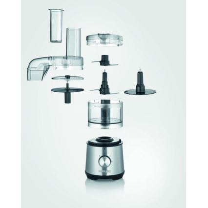 Severin KM 3865 - Tritatutto per alimenti 400W/230V acciaio inox/nero