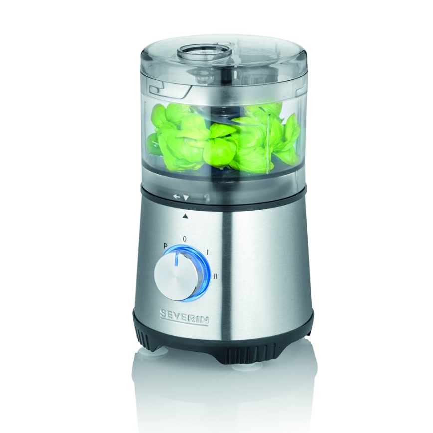 Severin KM 3865 - Tritatutto per alimenti 400W/230V acciaio inox/nero