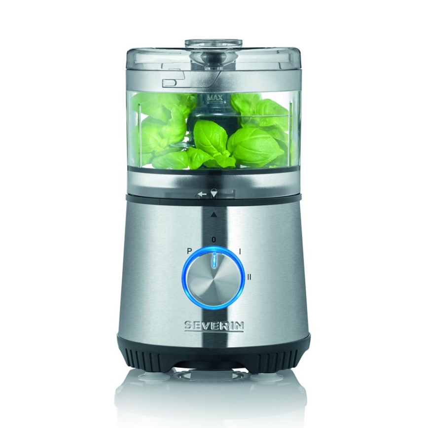 Severin KM 3865 - Tritatutto per alimenti 400W/230V acciaio inox/nero