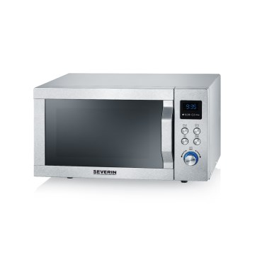 Severin MW 7774 - Forno a microonde 3 in 1 1950W/230V 25 l in acciaio inox