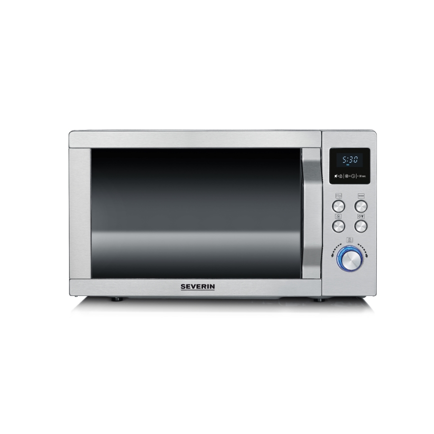 Severin MW 7774 - Forno a microonde 3 in 1 1950W/230V 25 l in acciaio inox