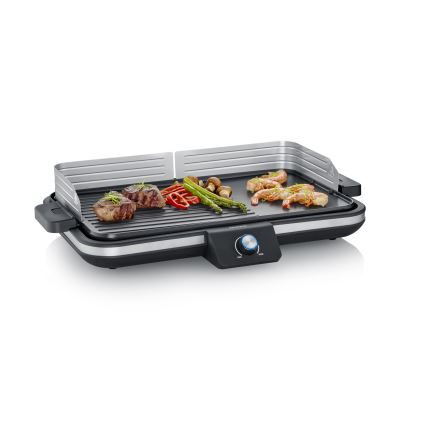 Severin PG 8564 - Grill elettrico da tavolo 2300W/230V 50x30 cm nero