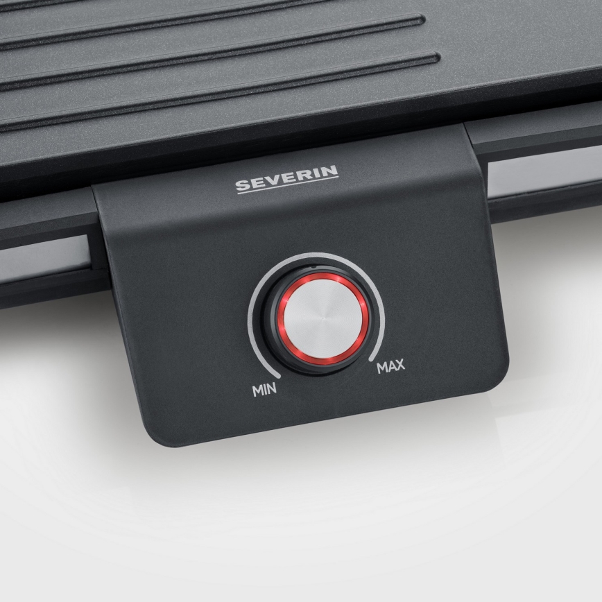 Severin PG 8564 - Grill elettrico da tavolo 2300W/230V 50x30 cm nero