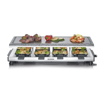 Severin RG 2374 - Griglia raclette con pietra lavica 1500W/230V