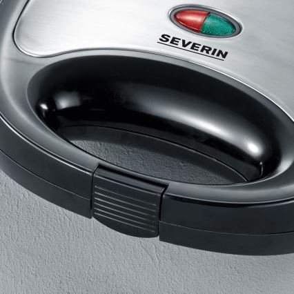 Severin SA 2969 - Tostapane 700W/230V acciaio inox/nero