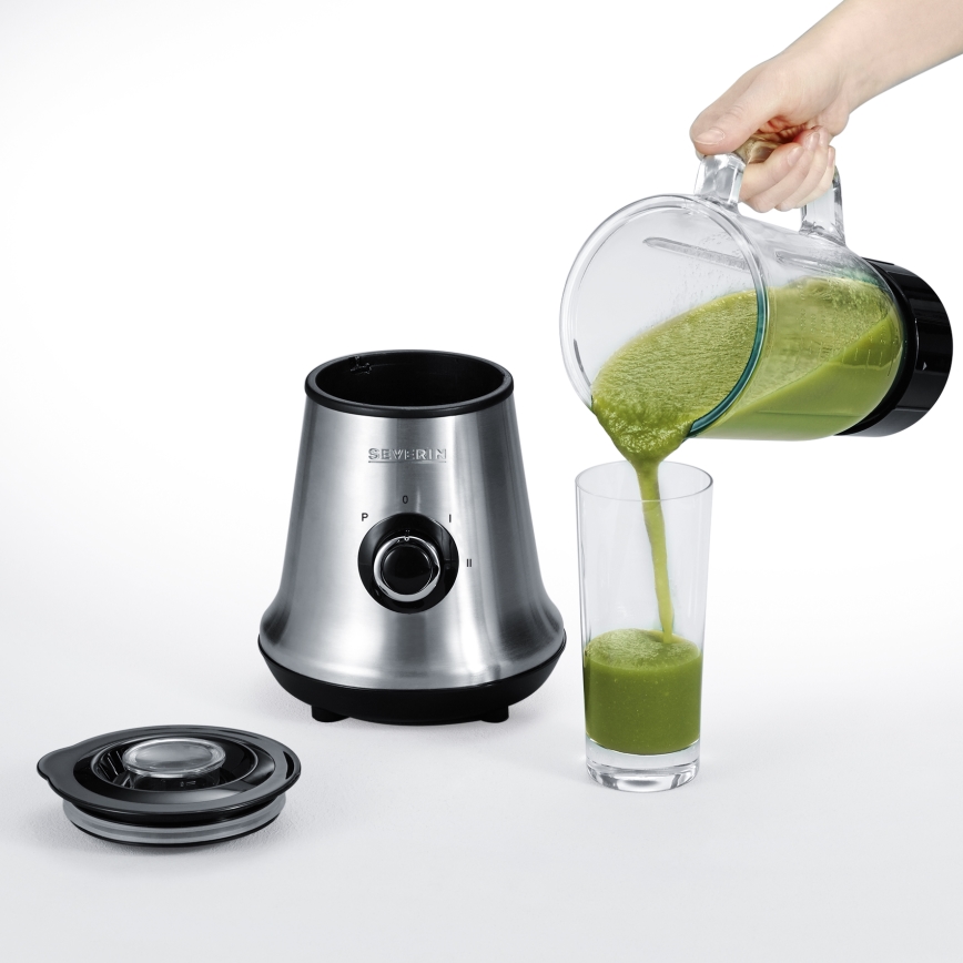 Severin SM 3737 - Frullatore da tavolo 1 L 500 W/230 V acciaio inox/nero
