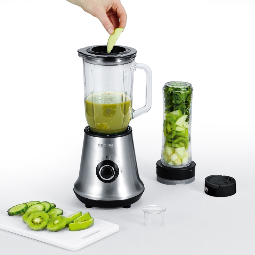 Severin SM 3737 - Frullatore da tavolo 1 L 500 W/230 V acciaio inox/nero